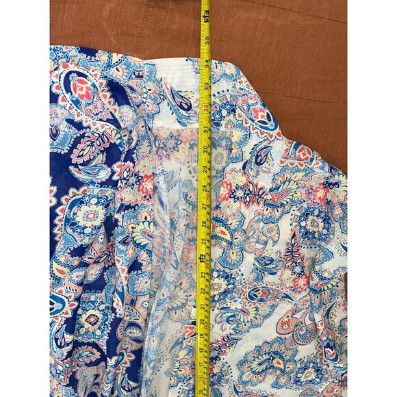 Yumi Kim Bohemian Kimono Cardigan Wrap Paisley Print Size Small - Picture 5 of 5